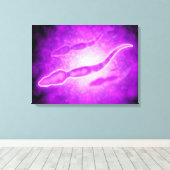Toile Vue Microscopique Des Cellules Sperm Masculines (Insitu (Plancher de Bois))