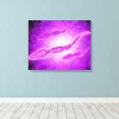 Toile Vue Microscopique Des Cellules Sperm Masculines (Insitu (Plancher de Bois))