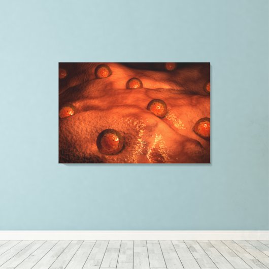 Toile Vue Microscopique Des Ovules (Insitu (Plancher de Bois))