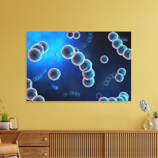 Toile Vue Microscopique Du Streptocoque 2 (Insitu(Salon))