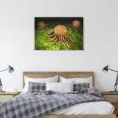 Toile Vue Microscopique Du Virus Du Cancer (Insitu(Chambre))