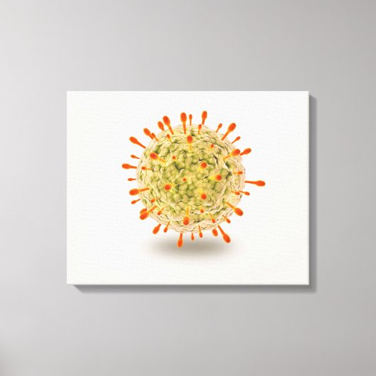 Toile Vue Microscopique Du Virus Herpès 2 (Recto)