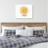 Toile Vue Microscopique Du Virus Herpès 2 (Insitu(Chambre))