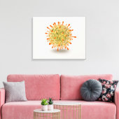 Toile Vue Microscopique Du Virus Herpès 2 (Insitu(Salon))