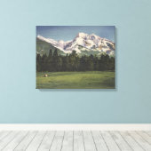 Toile Vue Montagnes de Mission dans Montana Montana (Insitu (Plancher de Bois))