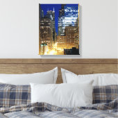 Toile Vue nocturne de Chicago (Insitu(Chambre))