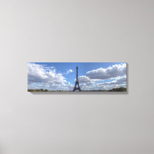 Toile Vue panoramique de la tour Eiffel depuis Trocadero