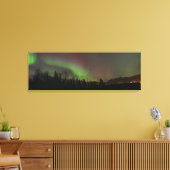 Toile Vue panoramique des aurores boréales en Alaska (Insitu(Salon))