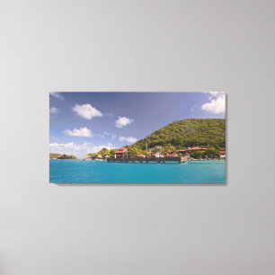 Toile Vue panoramique du Bitter End Yacht Club Vierge