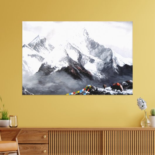 Toile Vue Panoramique Sur Everest Mountain (Insitu(Salon))
