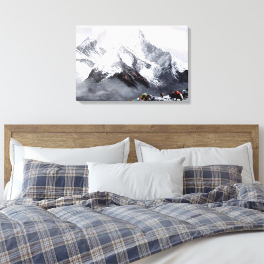 Toile Vue Panoramique Sur Everest Mountain (Insitu(Chambre))