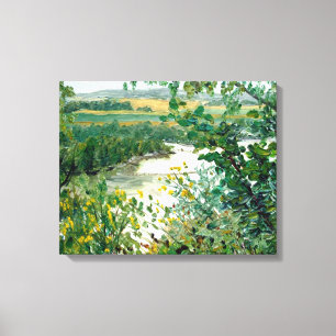 Toile Vue panoramique sur le fleuve Mississippi depuis l