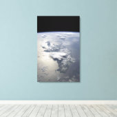 Toile Vue panoramique sur l'île d'Hispaniola (Insitu (Plancher de Bois))