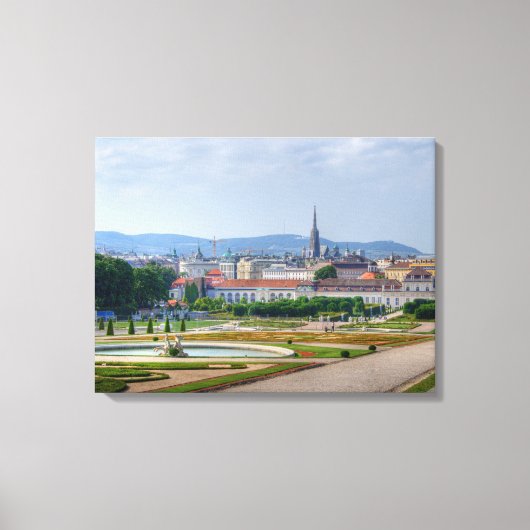 Toile Vue Panoramique Sur Vienne Autriche Du Belvedere (Recto)