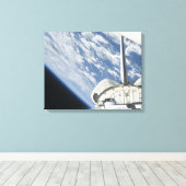 Toile Vue partielle de Space Shuttle Endeavor (Insitu (Plancher de Bois))
