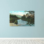 Toile Vue pittoresque de la bonne pêche (Insitu (Plancher de Bois))