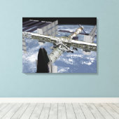 Toile Vue rapprochée de la navette amarrée (Insitu (Plancher de Bois))