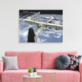 Toile Vue rapprochée de la navette amarrée (Insitu(Salon))