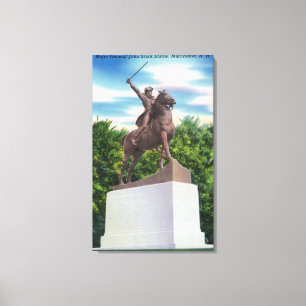 Toile Vue rigide de statue de GEN John