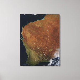 Toile Vue satellite d'Australie occidentale