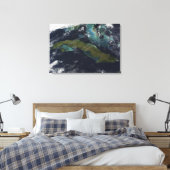 Toile Vue satellite de Cuba (Insitu(Chambre))