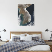 Toile Vue satellite de la chute de neige (Insitu(Chambre))