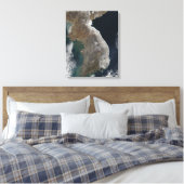 Toile Vue satellite de la chute de neige (Insitu(Chambre))