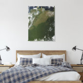 Toile Vue satellite de la Colombie-Est (Insitu(Chambre))