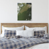 Toile Vue satellite de la Colombie-Est (Insitu(Chambre))
