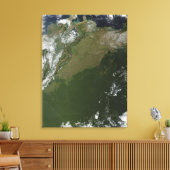 Toile Vue satellite de la Colombie-Est (Insitu(Salon))