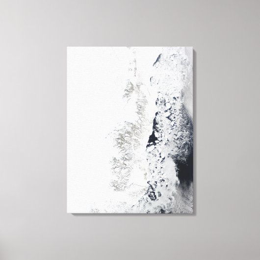 Toile Vue satellite de la côte est de Greenlan (Recto)