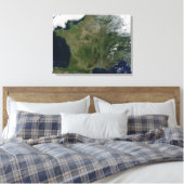 Toile Vue satellite de la France (Insitu(Chambre))