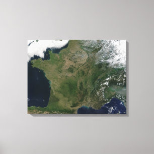 Toile Vue satellite de la France