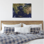 Toile Vue satellite de la Grèce et de la Turquie (Insitu(Chambre))