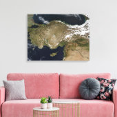 Toile Vue satellite de la Turquie (Insitu(Salon))