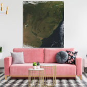 Toile Vue satellite de l'Amérique du Sud (Insitu(Salon))