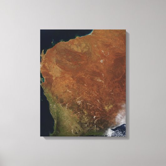 Toile Vue satellite de l'Australie occidentale (Recto)