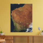 Toile Vue satellite de l'Australie occidentale (Insitu(Salon))