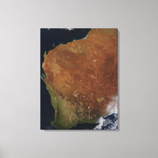 Toile Vue satellite de l'Australie occidentale (Recto)