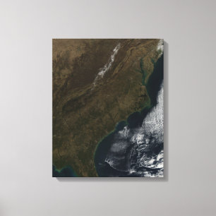 Toile Vue satellite de l'état uni du sud-est