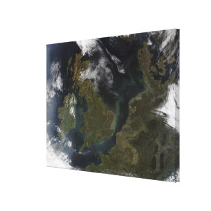 Toile Vue satellite de l'Europe du Nord