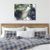 Toile Vue satellite des stries et rubans d'huile (Insitu(Chambre))