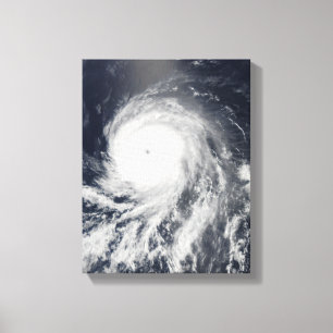Toile Vue satellite d'ouragan Celia