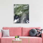 Toile Vue satellite du golfe du Mexique 2 (Insitu(Salon))