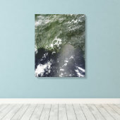 Toile Vue satellite du golfe du Mexique 2 (Insitu (Plancher de Bois))