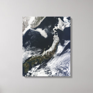 Toile Vue satellite du Japon