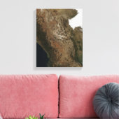 Toile Vue satellite du paysage du centre de Mexi (Insitu(Salon))