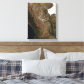 Toile Vue satellite du paysage du centre de Mexi (Insitu(Chambre))