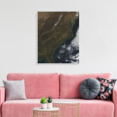 Toile Vue satellite du sud-est des États-Unis (Insitu(Salon))