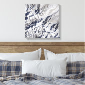 Toile Vue satellite d'un glacier himalayen (Insitu(Chambre))